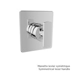 BARIL Air B80 T80-9102-00 Trim Only For Pressure-Balanced Shower Control Valve (Without Handle) - matte-white - Symmetrical
