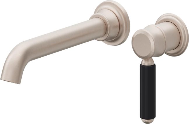 CALIFORNIA FAUCETS TO-V6001-9-ADC Del Mar Single Handle Lavatory Wall Faucet Trim Only - Art Deco Handle