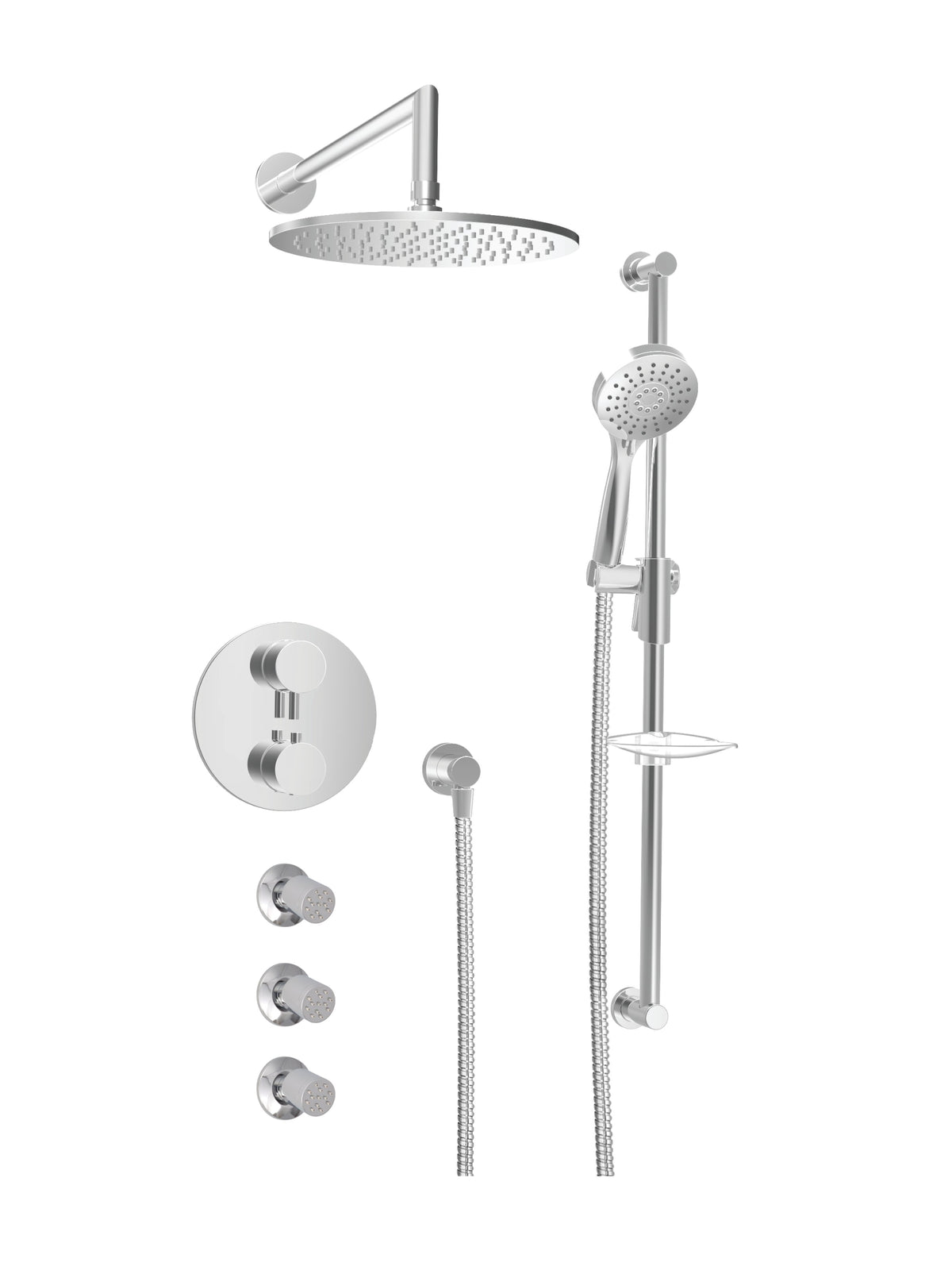 BARIL ZIP B66 TRO-4393-66 Trim only for thermostatic pressure-balanced shower kit