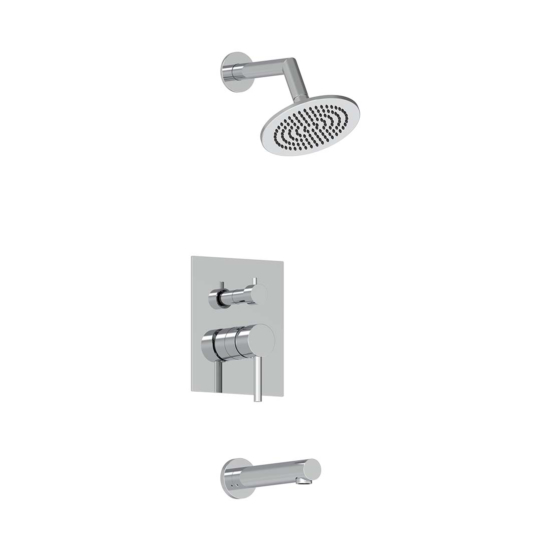 AQUALEM TSKP2122 Universal 2-Way RD Pressure Balance Shower Trim Set (REQ.: AQP5200.RI) Main image