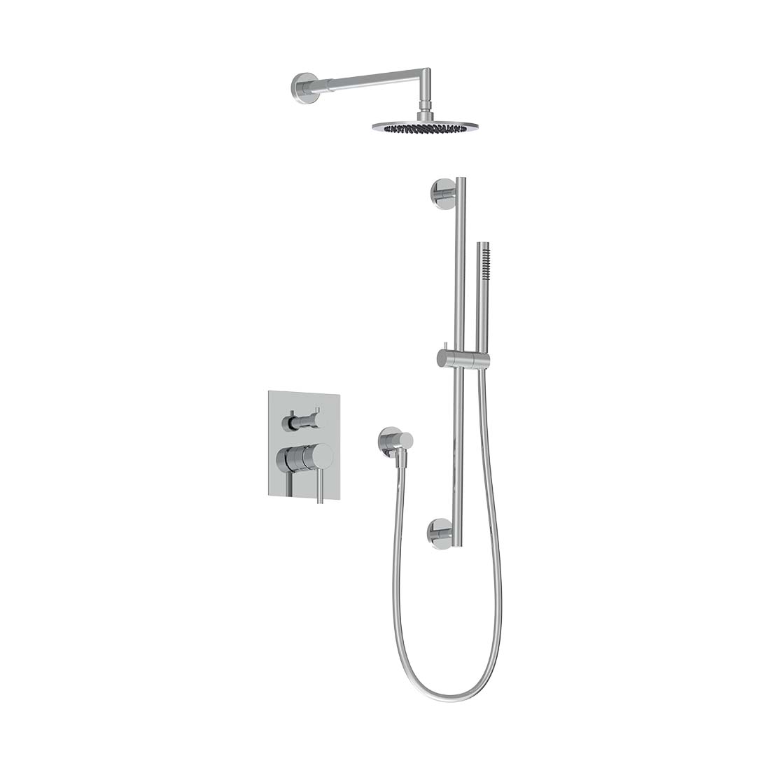 AQUALEM TSKP2133 Universal 2-Way RD Pressure Balance Shower Trim Set (REQ.: AQP5200.RI)