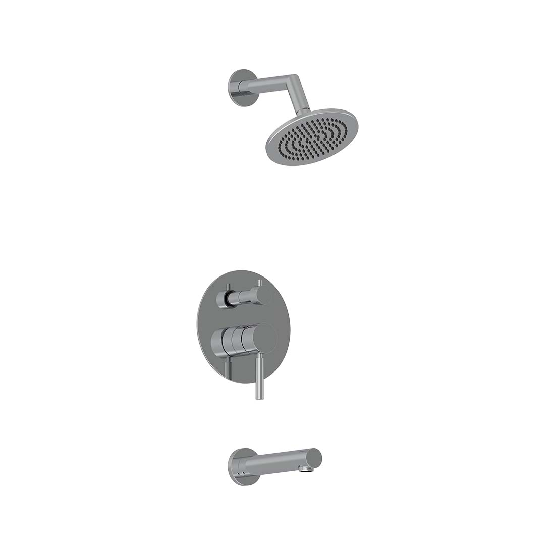 AQUALEM TSKP2142 Universal 2-Way RD Pressure Balance Tub & Shower Trim Set (REQ.: AQP5200.RI) Main image