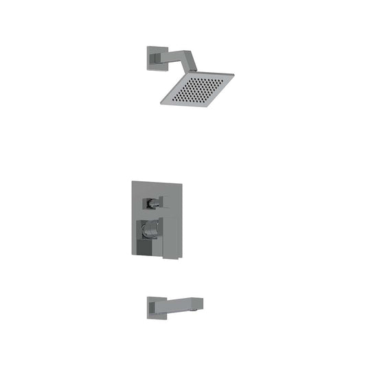 AQUALEM TSKP2222 Universal 2-Way SQ Pressure Balance Tub & Shower Trim Set (REQ.: AQP5200.RI)