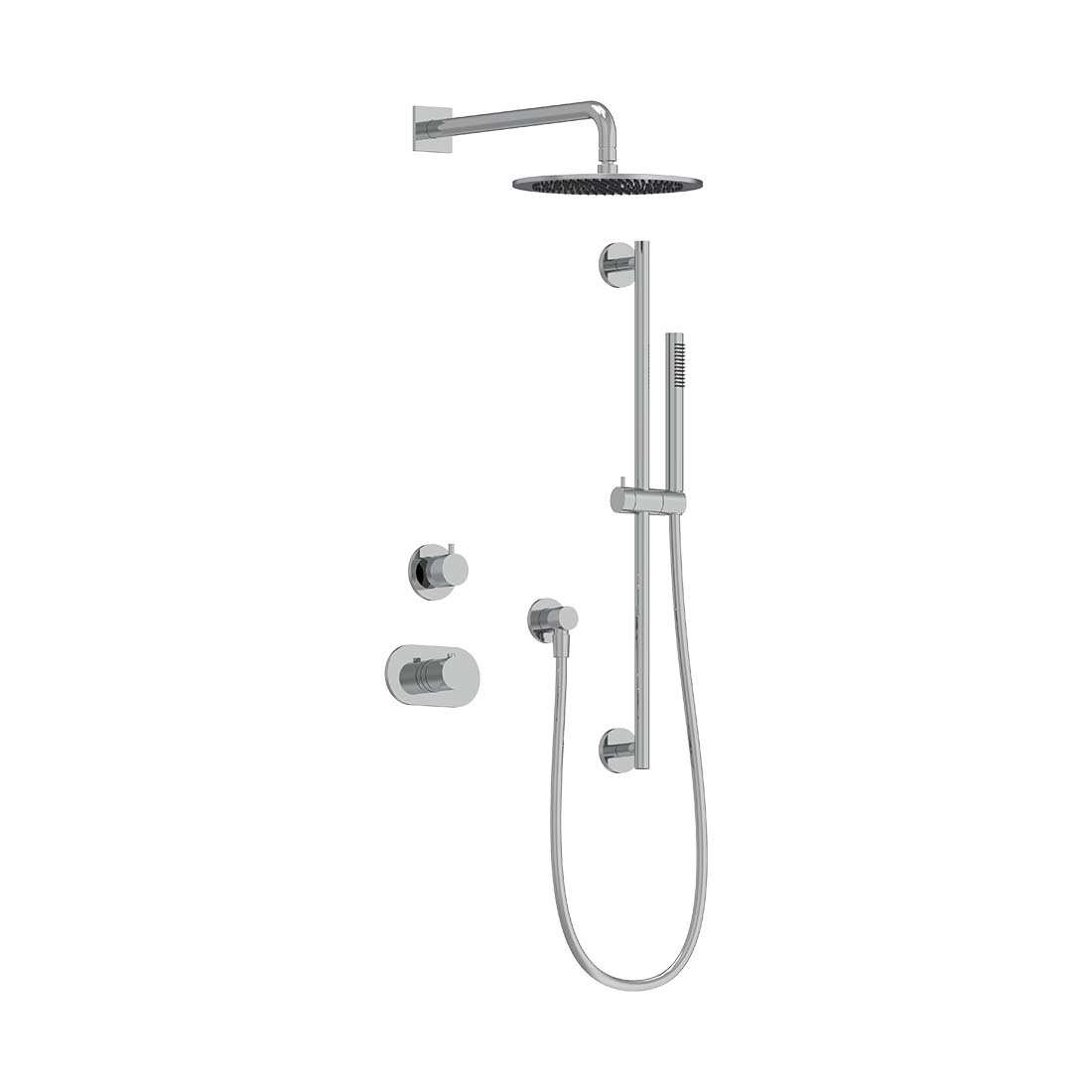 AQUALEM TSKT2113 Universal 2-Way RD Thermostatic Shower Trim Set (REQ.: DV3200.RI & TV3000.RI)