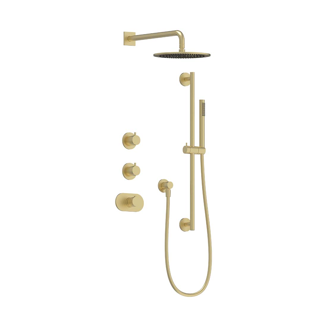 AQUALEM TSKT2123 Universal 2-Way RD Thermostatic Shower Trim Set (REQ.: VC3000.RI & TV3000.RI X2)