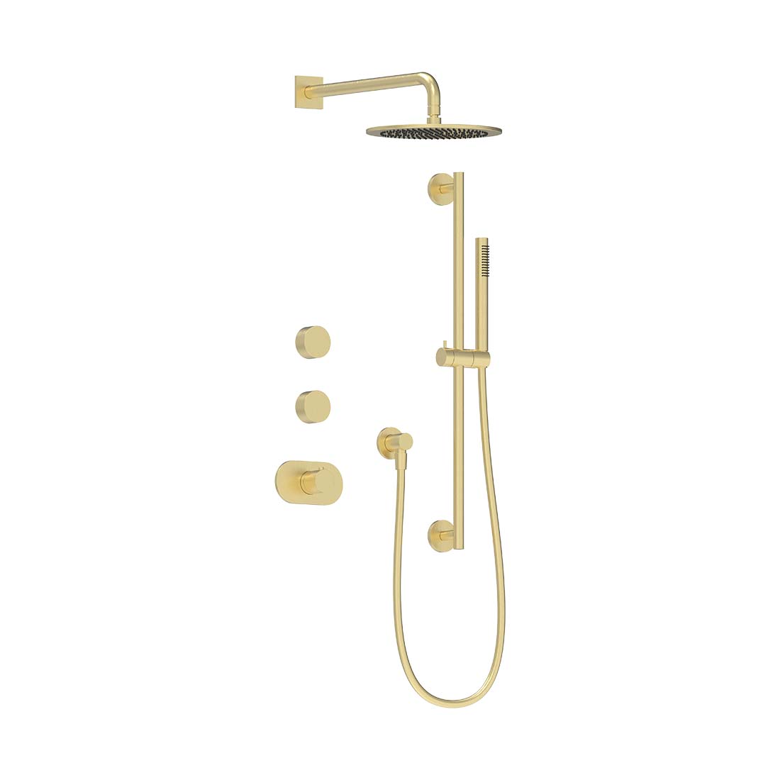 AQUALEM TSKT2153 Universal 2-Way RD Thermostatic Shower Trim Set (REQ.: TV3000.RI & VC3000.RI X2) Secondary image