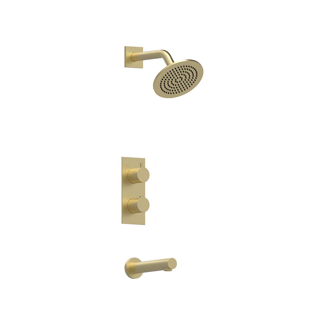 AQUALEM TSKT2172 Universal 2-Way RD Thermostatic Tub & Shower Trim Set (REQ.: HW2200.RI)
