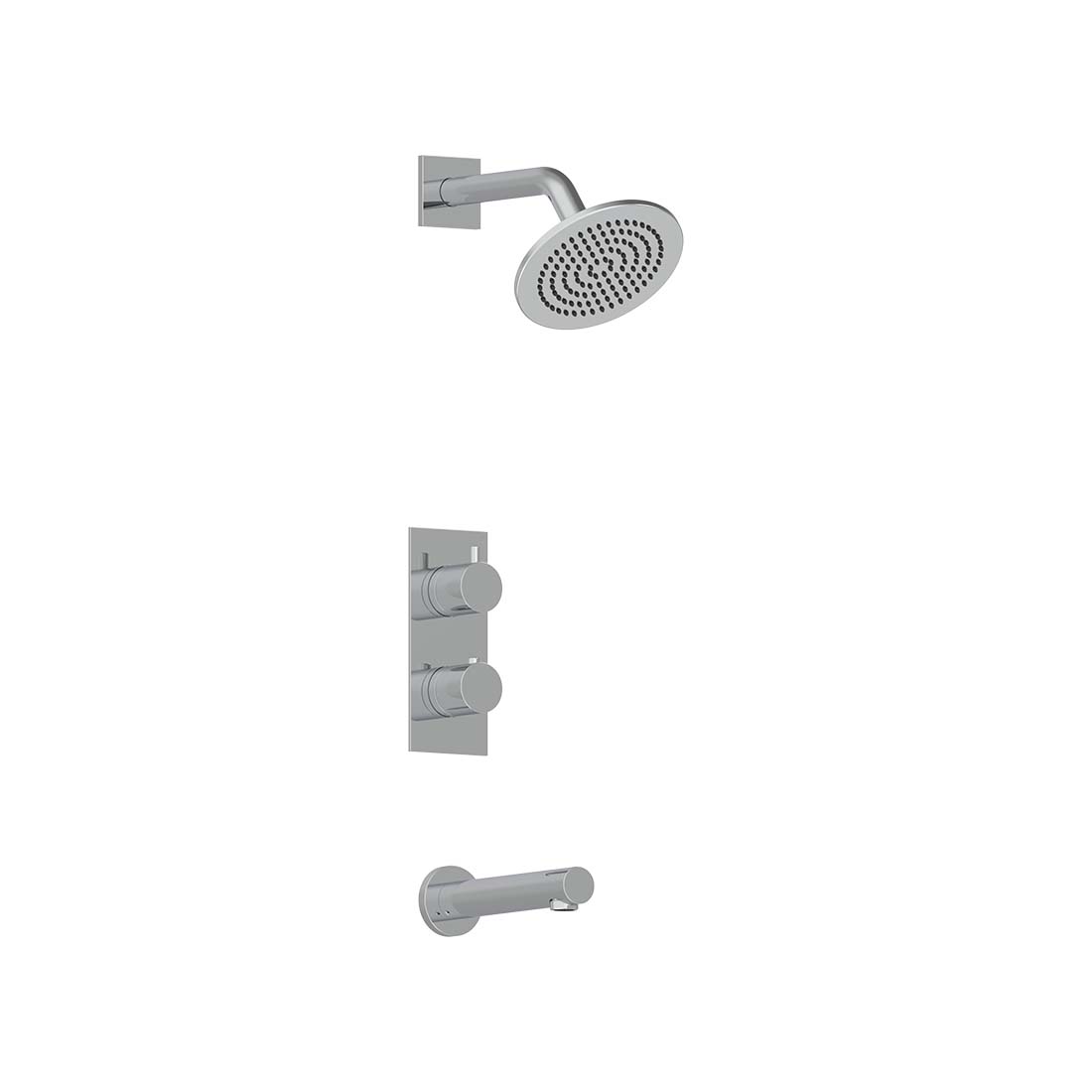 AQUALEM TSKT2172 Universal 2-Way RD Thermostatic Tub & Shower Trim Set (REQ.: HW2200.RI) Main image