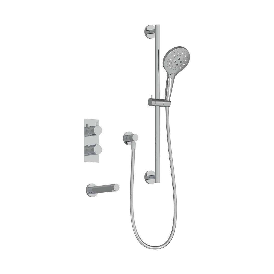 AQUALEM TSKT2173 Universal 2-Way RD Thermostatic Tub & Shower Trim Set (REQ.: HW2200.RI) Main image