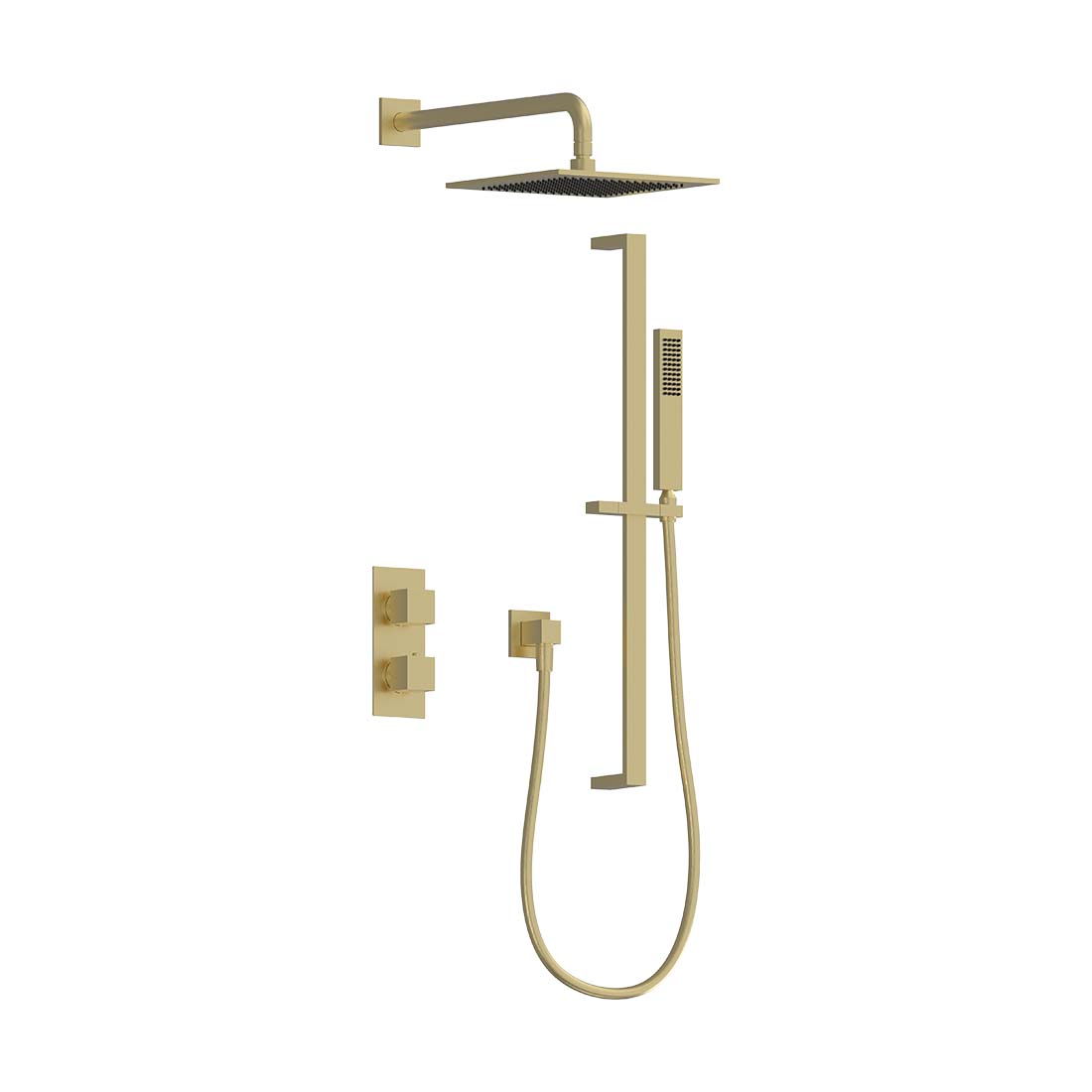 AQUALEM TSKT2233 Universal 2-Way SQ Thermostatic Shower Trim Set (REQ.: HW2200.RI)