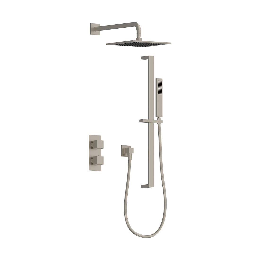 AQUALEM TSKT2233 Universal 2-Way SQ Thermostatic Shower Trim Set (REQ.: HW2200.RI)