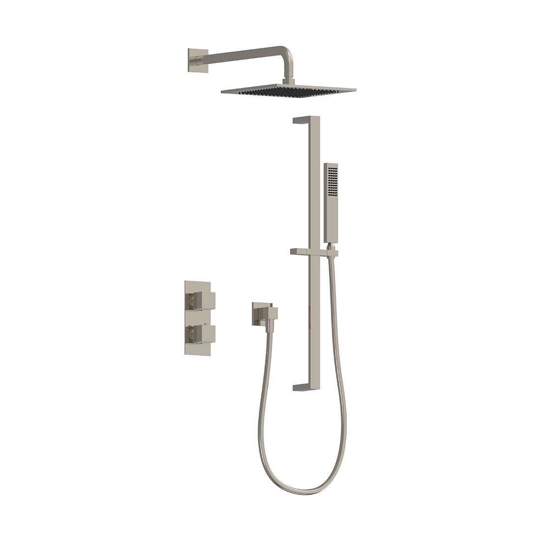 AQUALEM TSKT2233 Universal 2-Way SQ Thermostatic Shower Trim Set (REQ.: HW2200.RI)