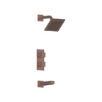 AQUALEM TSKT2242 Universal 2-Way SQ Thermostatic Tub & Shower Trim Set (REQ.: HW2200.RI)