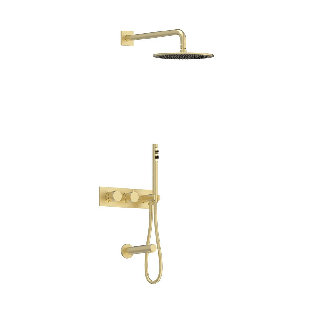 AQUALEM TSKT3104 Universal 3-Way RD Thermostatic Shower Trim Set, Tub Spout (REQ.:HW2700.RI)