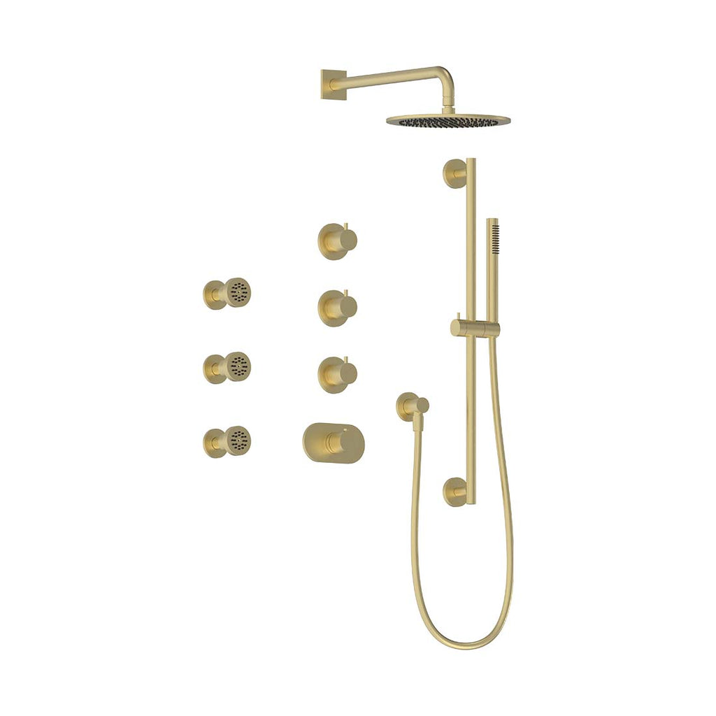 AQUALEM TSKT3113A Universal 3-Way RD Thermostatic Shower Trim Set (REQ.:TV3000.RI & VC3000.RI X3)