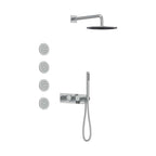 AQUALEM TSKT3114 Universal 3-Way RD Thermostatic Shower Trim Set, 4 Body Sprays (REQ.:HW2700.RI)