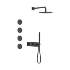 AQUALEM TSKT3114 Universal 3-Way RD Thermostatic Shower Trim Set, 4 Body Sprays (REQ.:HW2700.RI)