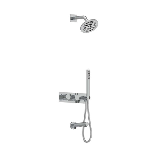 AQUALEM TSKT3124 Universal 3-Way RD Thermostatic Shower Trim, Tub Spout (REQ.: HW2700.RI)