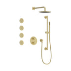 AQUALEM TSKT3133 Universal 3-Way RD Thermostatic Shower Trim Set, 4 Body Sprays (REQ.:HW2300.RI)