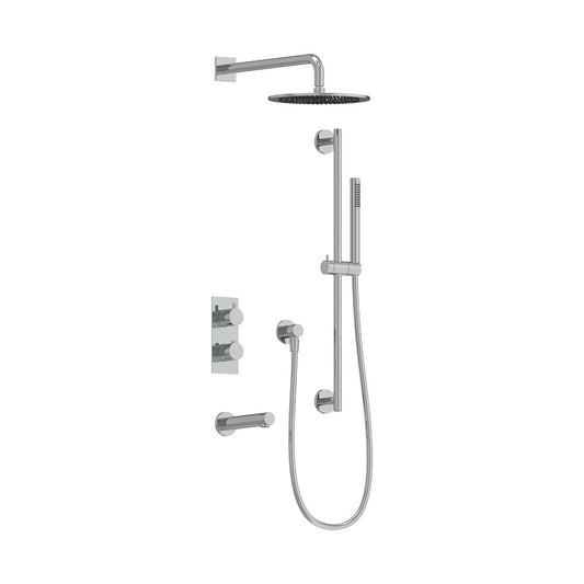 AQUALEM TSKT3143 Universal 3-Way RD Thermostatic Shower Trim Set, Tub Spout (REQ.:HW2300.RI)