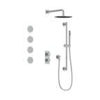 AQUALEM TSKT3153 Universal 3-Way RD Thermostatic Shower Trim Set, 4 Body Sprays (REQ.:HW2300.RI)