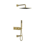 AQUALEM TSKT3204 Universal 3-Way SQ Thermostatic Shower Trim Set, Tub Spout (REQ.:HW2700.RI)