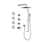 AQUALEM TSKT3213 Universal 3-Way SQ THM Shower Trim Set, 4 Body Sprays (REQ.:TV3000.RI & VC3000.RI X3)