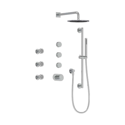 AQUALEM TSKT5103A Universal 3-Way RD THM Shower Trim Set, 3 ADJ Sprays (REQ.:TV3000.RI & VC3000.RI X3)