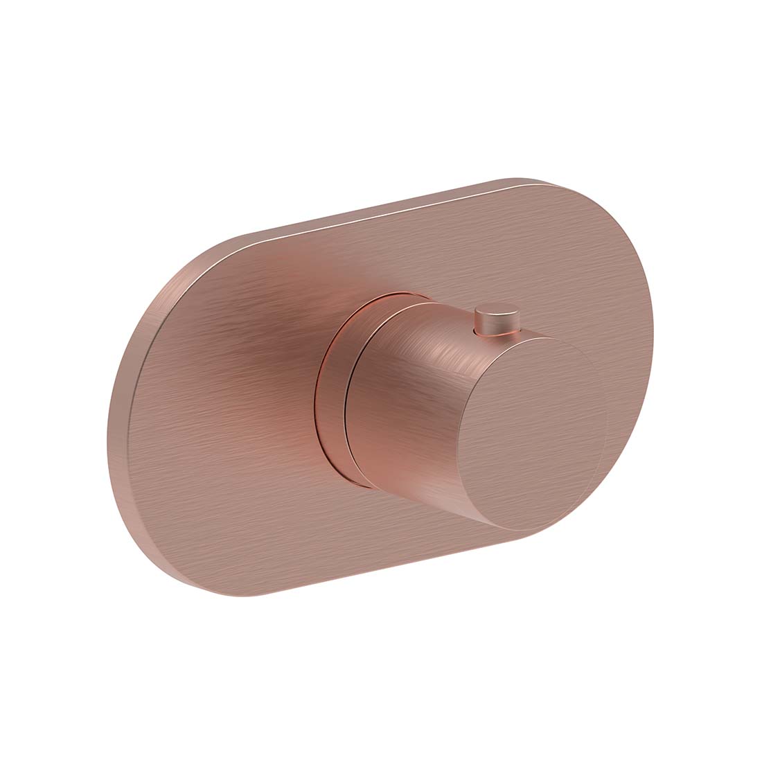 AQUALEM TV3002.TR Gio 3/4" Round Thermostatic Valve Trim (REQ.: TV3000.RI)