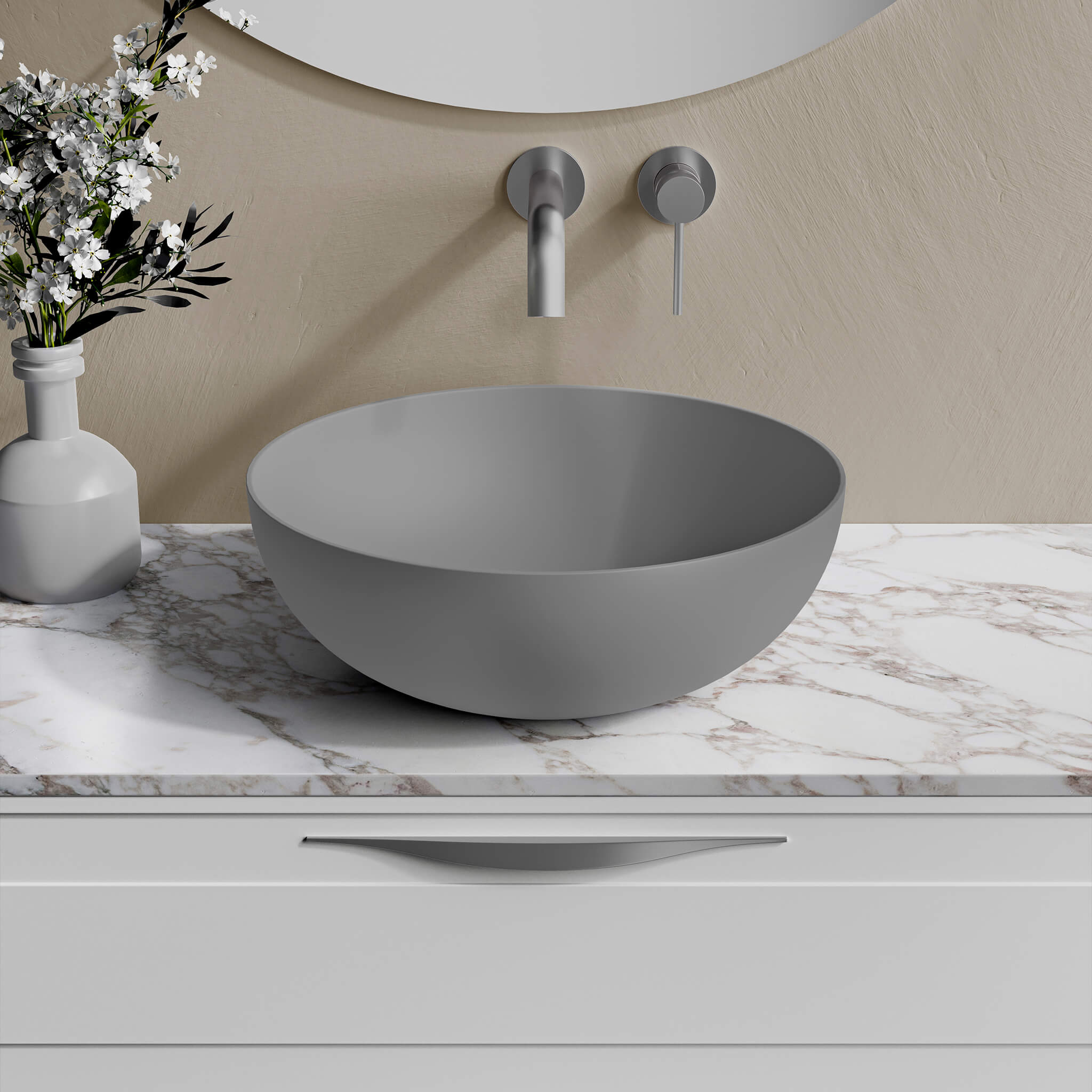 STONETOUCH VAS16 Vaso Round Countertop Basin 16" Secondary image