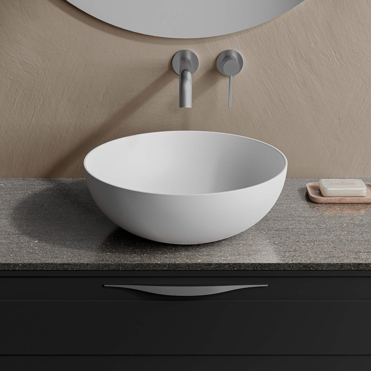 STONETOUCH VAS16 Vaso Round Countertop Basin 16" Main image