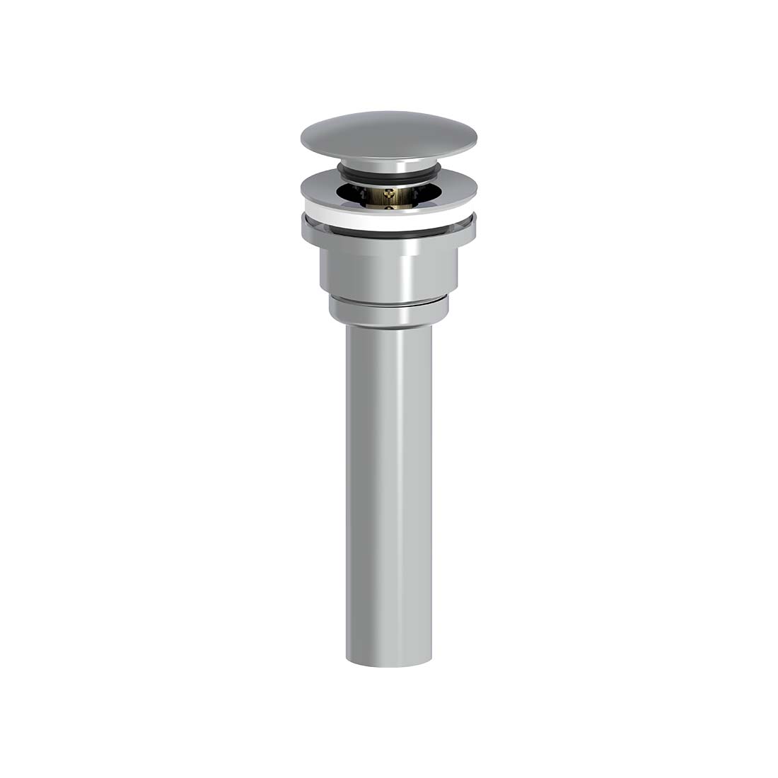 AQUALEM XS1110 Universal Solid Brass Pop-up Drain Works With Overflow & Non-overflow