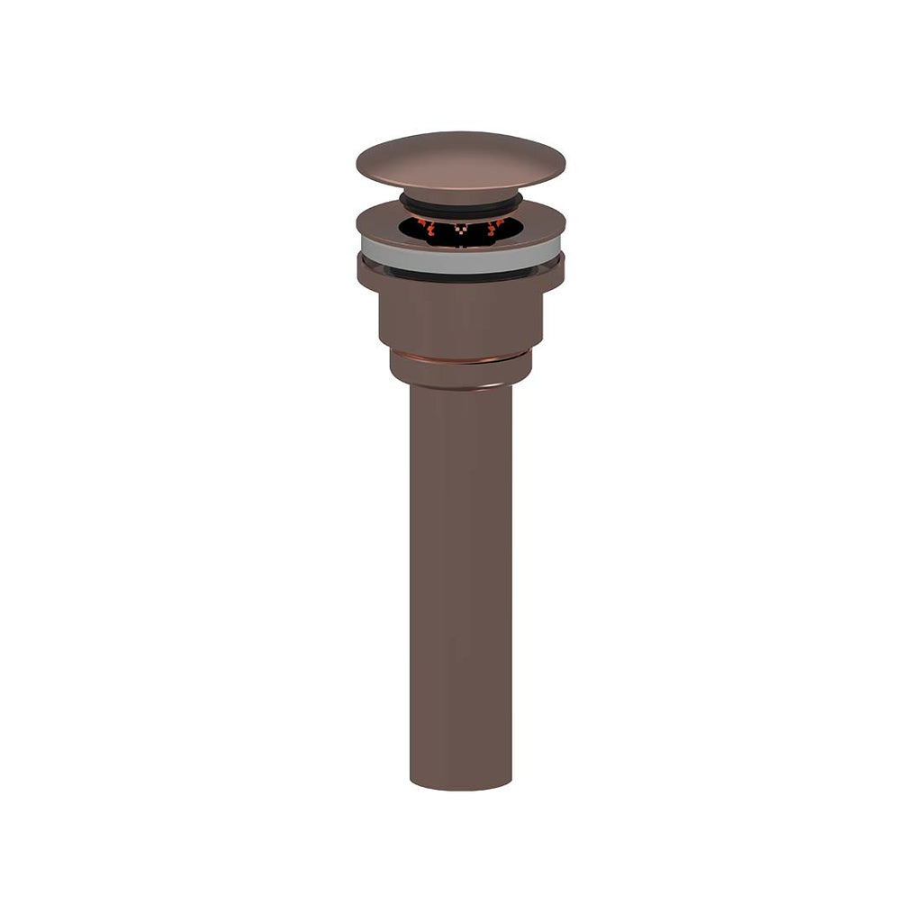 AQUALEM XS1110 Universal Solid Brass Pop-up Drain Works With Overflow & Non-overflow