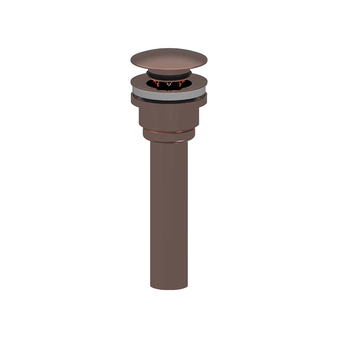 AQUALEM XS1110 Universal Solid Brass Pop-up Drain Works With Overflow & Non-overflow