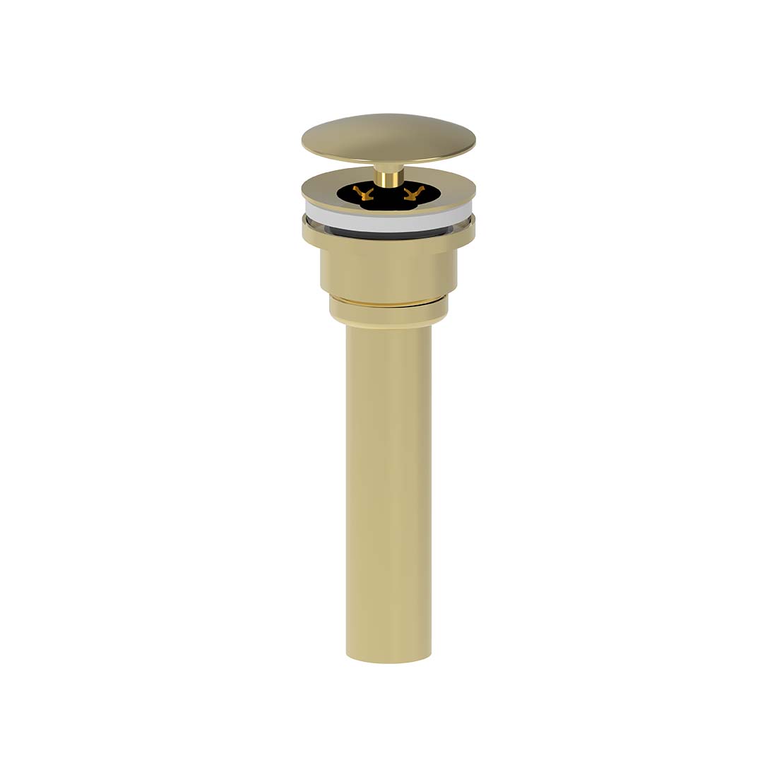 AQUALEM XS1112 Universal Solid Brass Fixed Drain Works With Overflow & Non-overflow