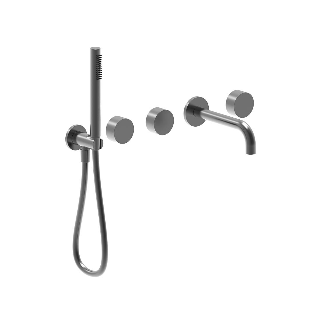 AQUALEM YG5212.TR Origin 3/4" W/M Tub Filler Trim Set w/ HandShower (REQ.: TF4200.RI & MP5100.RI)
