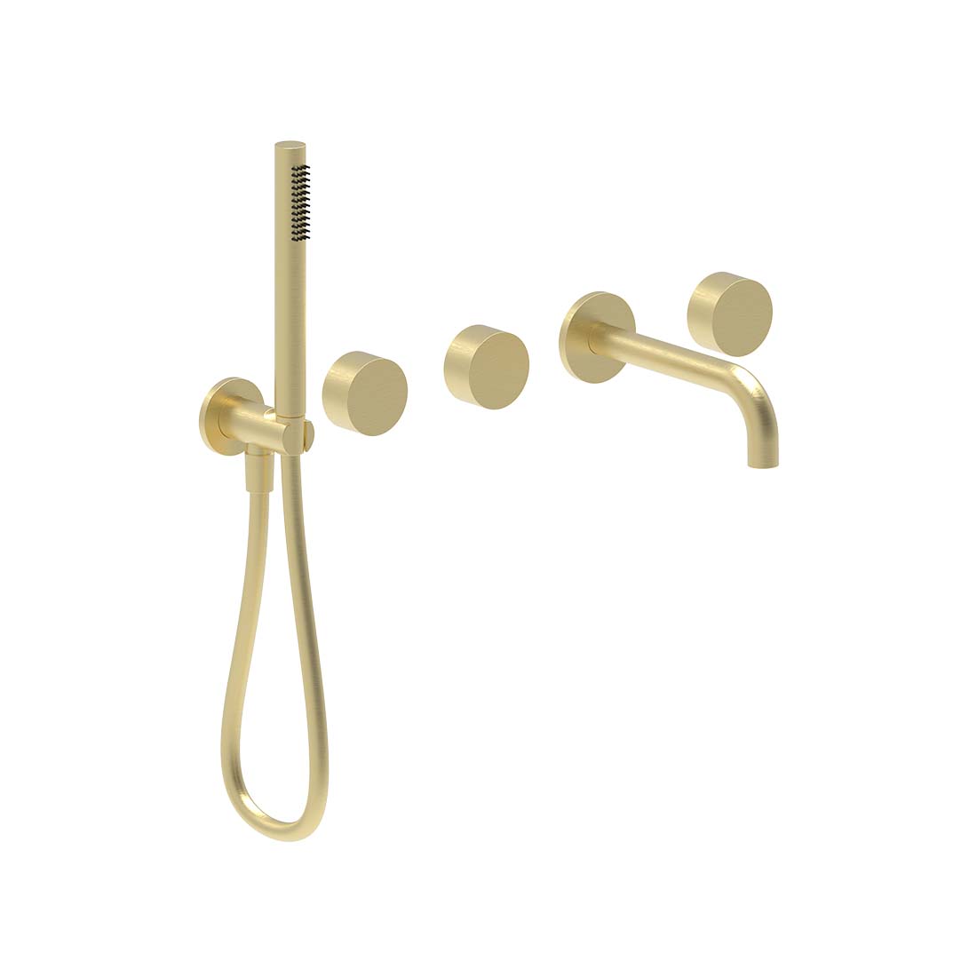 AQUALEM YG5212.TR Origin 3/4" W/M Tub Filler Trim Set w/ HandShower (REQ.: TF4200.RI & MP5100.RI)