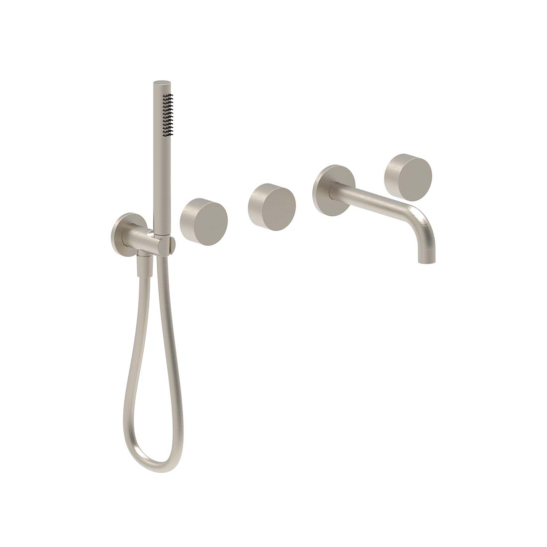 AQUALEM YG5212.TR Origin 3/4" W/M Tub Filler Trim Set w/ HandShower (REQ.: TF4200.RI & MP5100.RI)