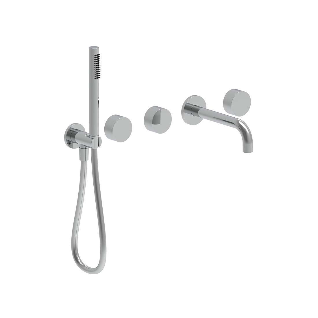 AQUALEM YG5212.TR Origin 3/4" W/M Tub Filler Trim Set w/ HandShower (REQ.: TF4200.RI & MP5100.RI)