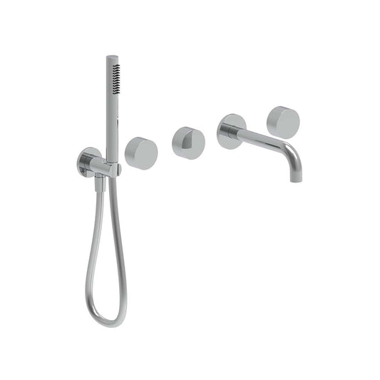 AQUALEM YG5212.TR Origin 3/4" W/M Tub Filler Trim Set w/ HandShower (REQ.: TF4200.RI & MP5100.RI)