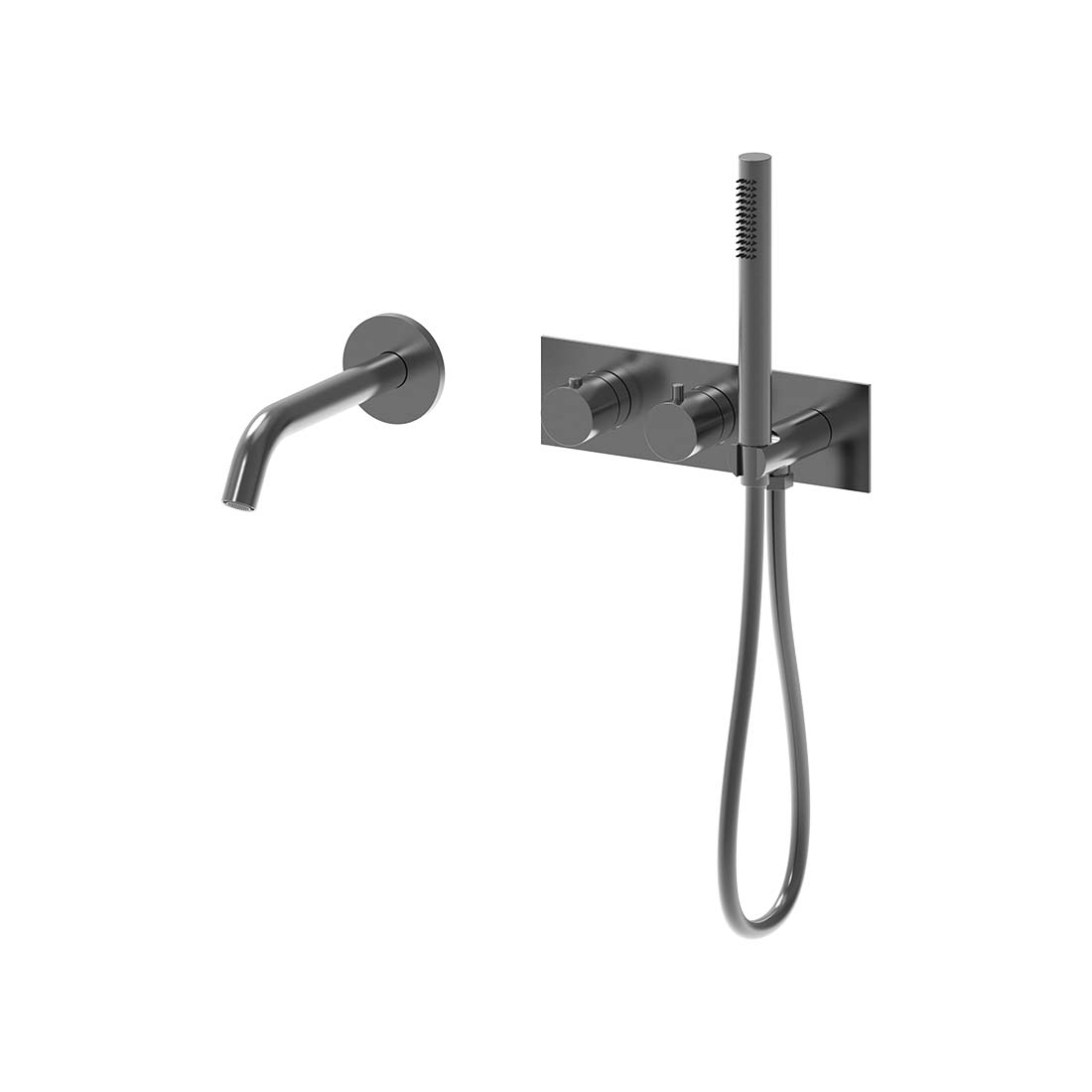 AQUALEM YG8202.TR Gio 3/4" Wall Mount Thermostatic Tub Filler Trim Set (REQ.: HW2600)