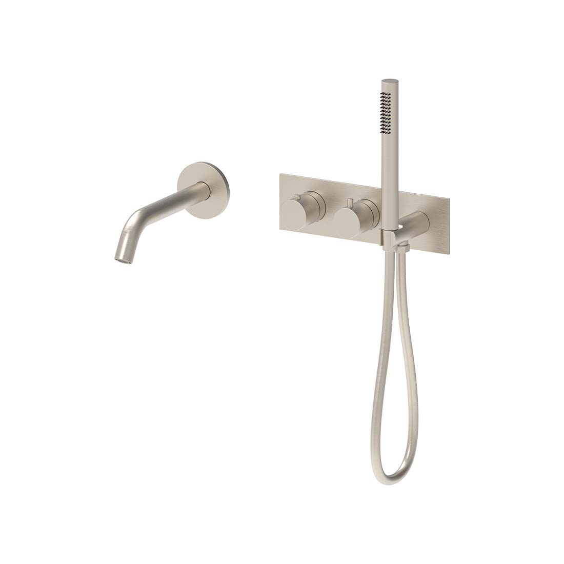 AQUALEM YG8202.TR Gio 3/4" Wall Mount Thermostatic Tub Filler Trim Set (REQ.: HW2600)