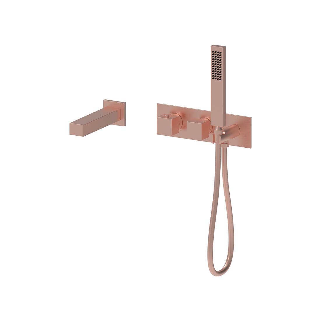 AQUALEM YG8205.TR Opus 3/4" Wall Mount Thermostatic Tub Filler Trim Set (REQ.: HW2600)