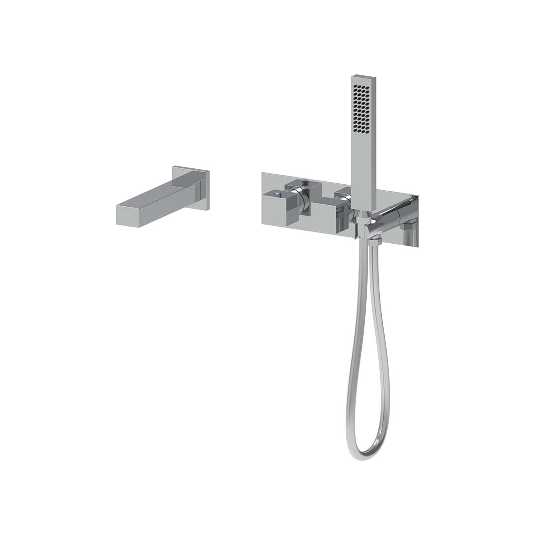 AQUALEM YG8205.TR Opus 3/4" Wall Mount Thermostatic Tub Filler Trim Set (REQ.: HW2600)