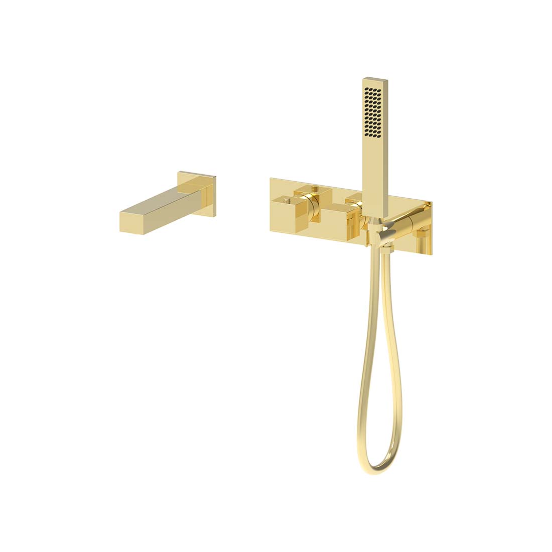 AQUALEM YG8205.TR Opus 3/4" Wall Mount Thermostatic Tub Filler Trim Set (REQ.: HW2600)