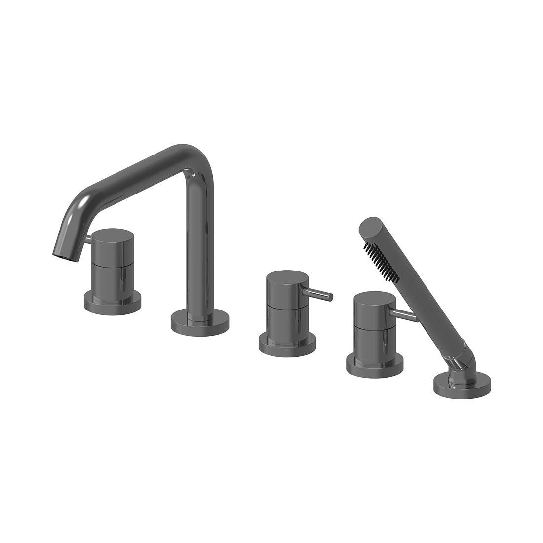 AQUALEM YG9216 Gio Deck Mount Tub Filler w/ HandShower