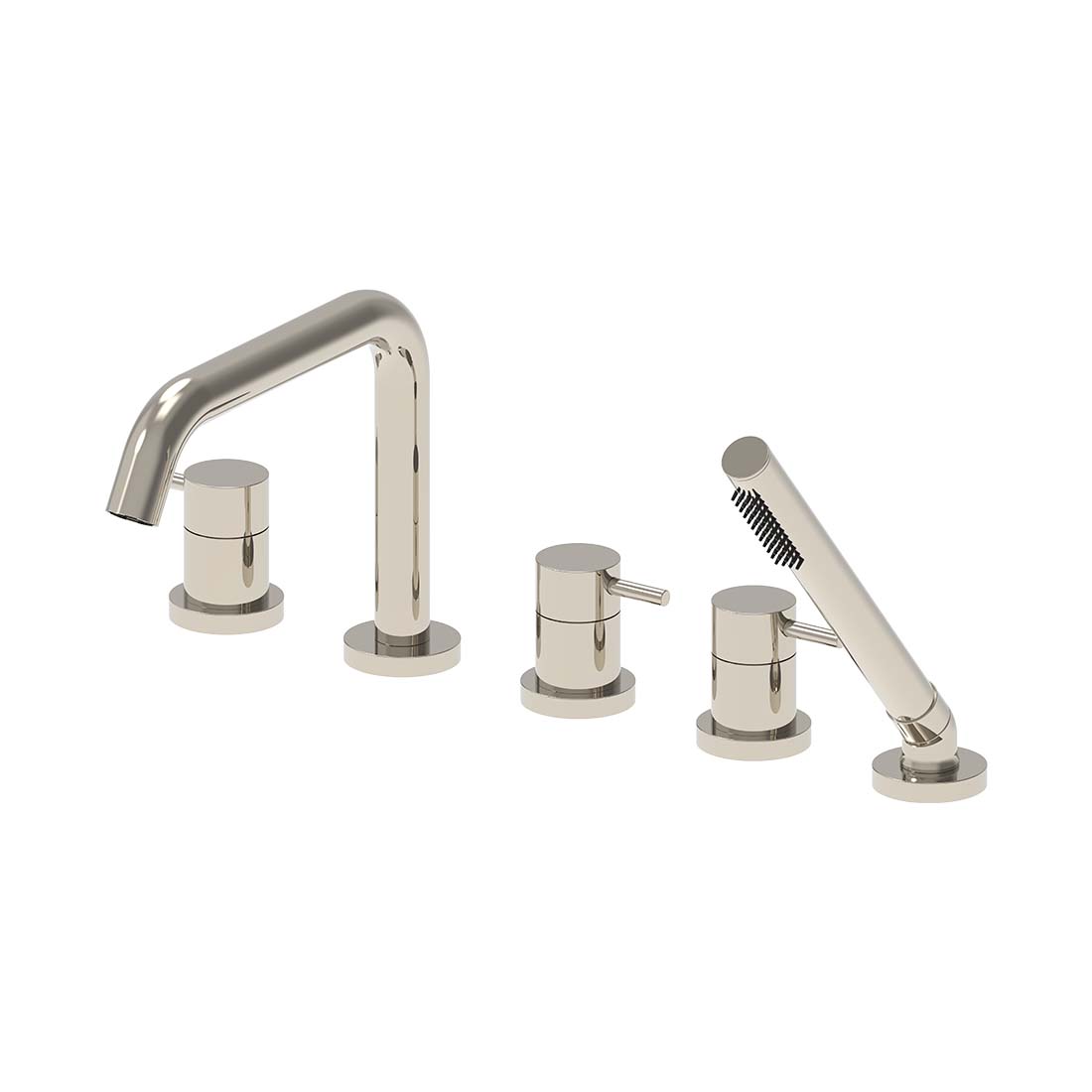 AQUALEM YG9216 Gio Deck Mount Tub Filler w/ HandShower