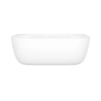 Victoria+Albert Eldon 69" x 34" Freestanding Back to Wall Bathtub With Void