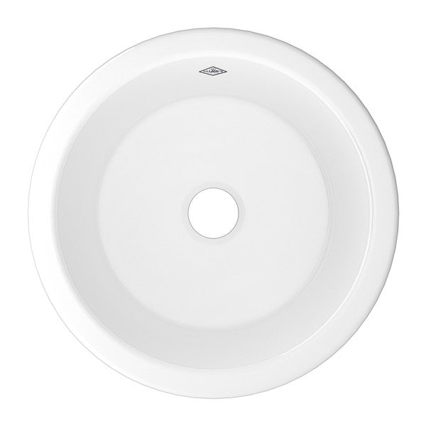 SHAWS UM1807 Original Lancaster Single Bowl Round Bar and Food Fireclay Prep Sink Main image