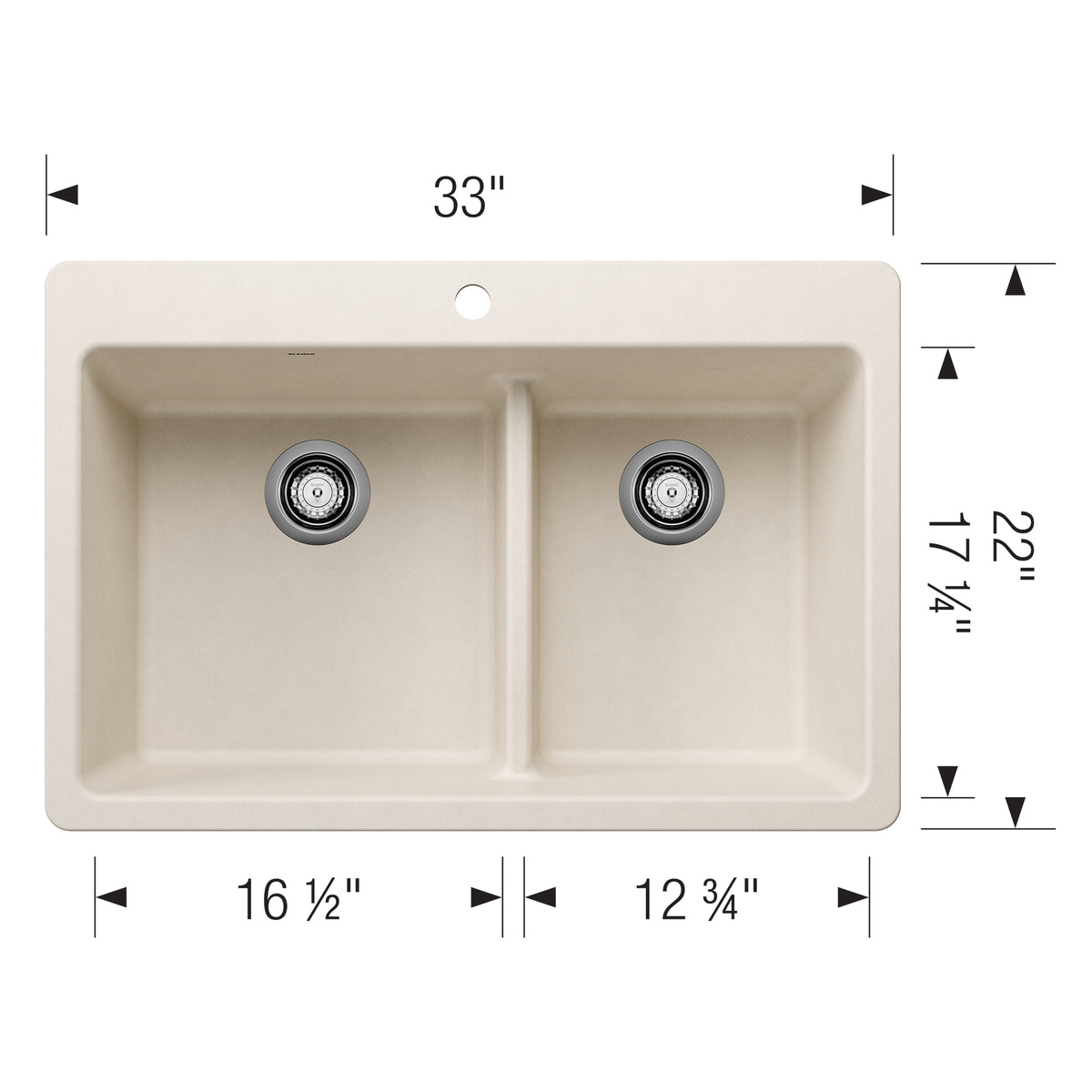 BLANCO 403642 LIVEN 1¾ LOW DIVIDE